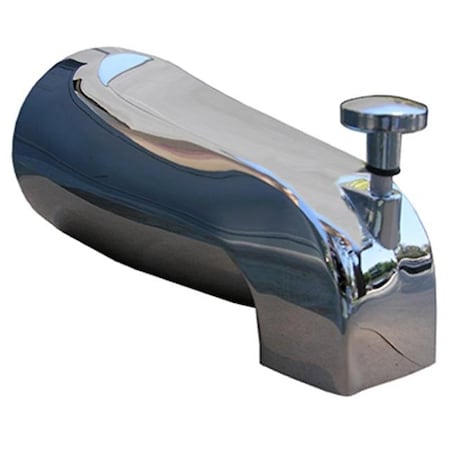 Made-To-Order 08-1037 Bathtub Diverter Spout; Chrome - 0.5 in. MA565743